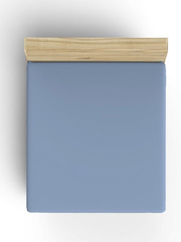 Elizabed Renforcé hoeslaken blauw