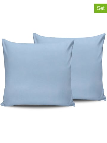 Elizabed 2-delige set: renforcé kussenhoezen lichtblauw