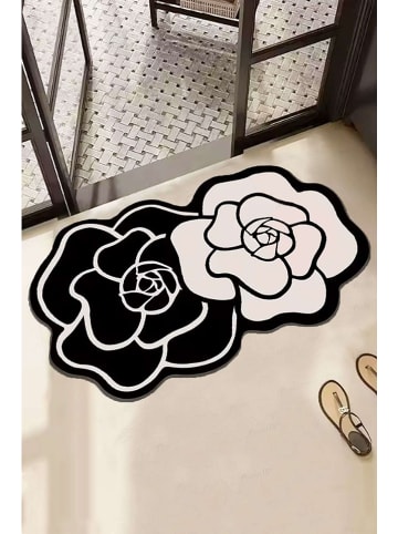 Elizabed Badmat zwart/crème