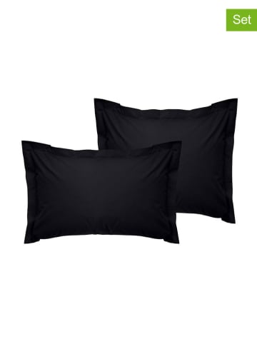 Elizabed 2-delige set: kussenhoezen zwart