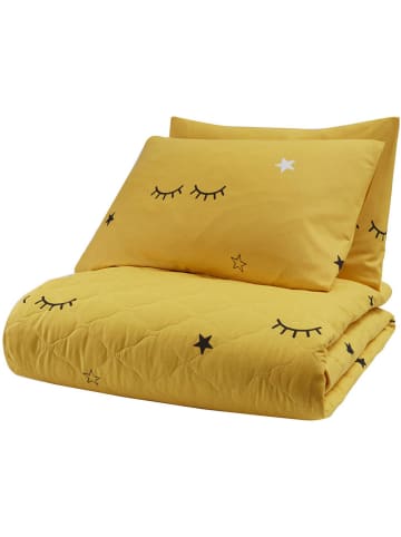 Elizabed 3-delige bedspreienset "Dide" geel