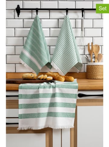 Elizabed Ściereczki (3 szt.) "Eliza" w kolorze zielonym do naczyń