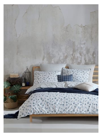 Elizabed Renforcé beddengoedset "Foglia" wit