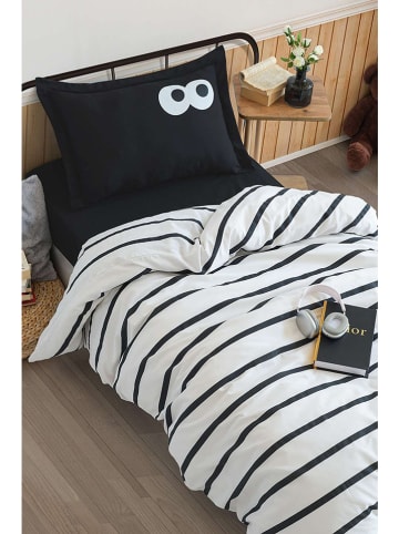 Elizabed Beddengoedset wit/zwart