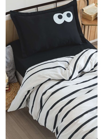 Elizabed Beddengoedset wit/zwart