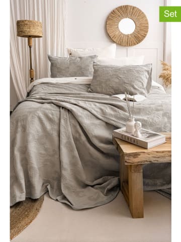 Elizabed 3-delige set: bedsprei en kussenhoezen "Italo" beige