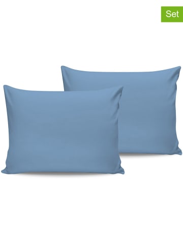 Elizabed 2-delige set: renforcé kussenhoezen lichtblauw