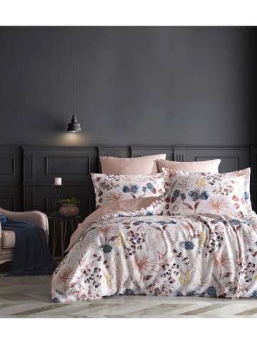 Elizabed Renforcé beddengoedset wit/geel/blauw