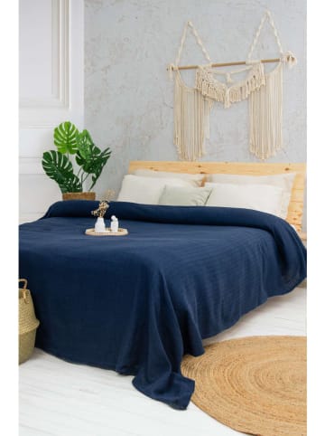 Elizabed Bedsprei "Marla" donkerblauw