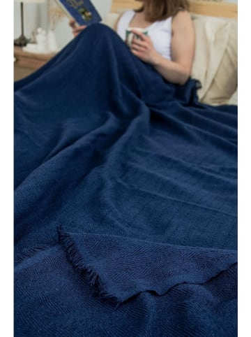 Elizabed Bedsprei "Marla" donkerblauw