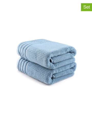Elizabed 2-delige set: handdoeken blauw