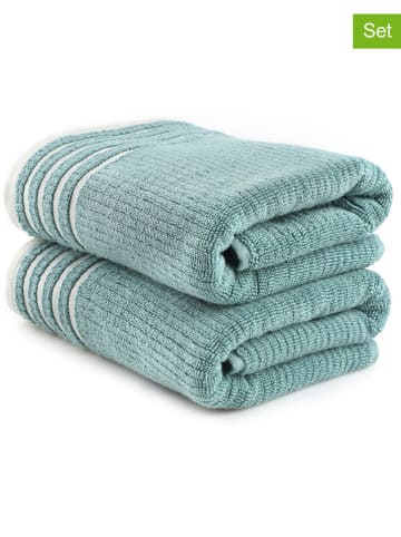 Elizabed 2er-Set: Duschtücher in Grün