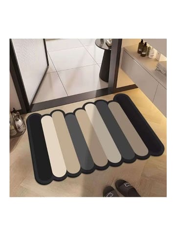 Elizabed Badmat zwart/grijs/beige