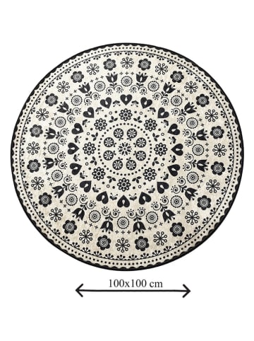 Elizabed Badmat beige/zwart