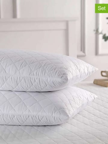 Elizabed Poszewki (2 szt.) w kolorze białym na poduszkę