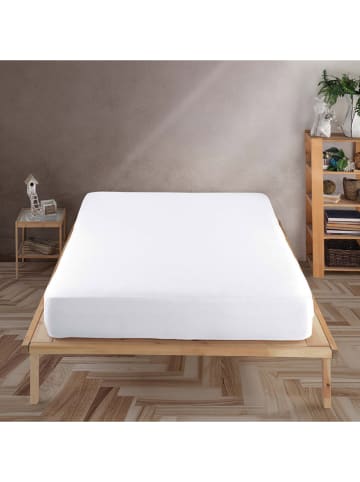 Elizabed Prześcieradło w kolorze białym na gumce