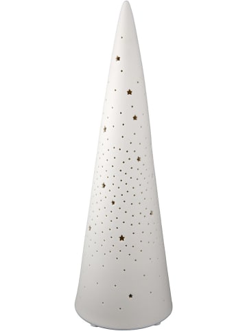 GILDE Decoledlamp "Lichterglanz" wit - (H)23 cm