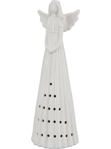 GILDE Dekoracyjna lampa LED "Dara" w kolorze białym - 8,5 x 26 x 8,5 cm