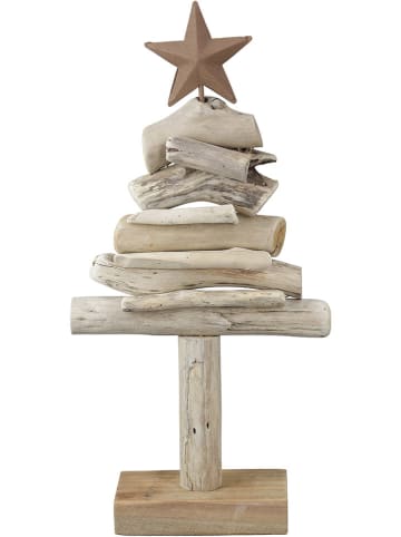 GILDE Standrelief "Stella" in Natur - (B)15 x (H)30 x (T)6 cm