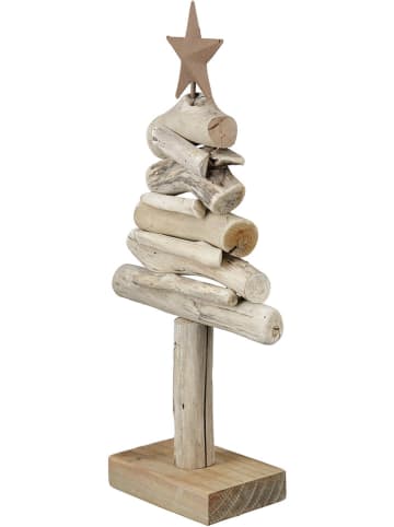 GILDE Standrelief "Stella" in Natur - (B)15 x (H)30 x (T)6 cm