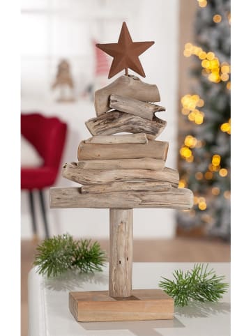 GILDE Standrelief "Stella" in Natur - (B)15 x (H)30 x (T)6 cm