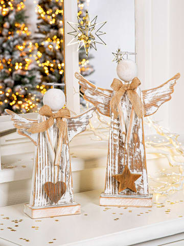 GILDE Staand reliëf "Heilig schijnsel" naturel - (H)35 cm