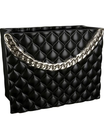 GILDE Vaas "Paris" zwart/goudkleurig - (B)25,5 x (H)20 x (D)13 cm