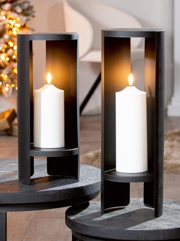 GILDE Decoledobject "Shelter" zwart - (H)36 cm