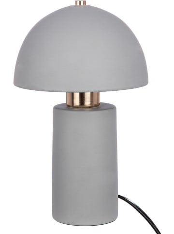 GILDE Lampa stołowa "Mushroom" w kolorze szarym - wys. 29 cm