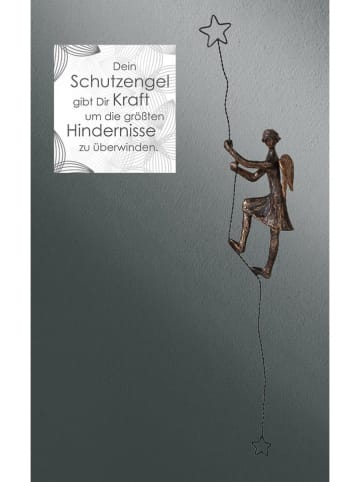 GILDE Rzeźba "Guardian Angel" w kolorze miedzianym - 8,5 x 54 x 4,5 cm