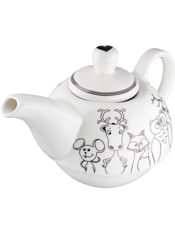 GILDE 3-delige theeset "Waldfreunde" wit