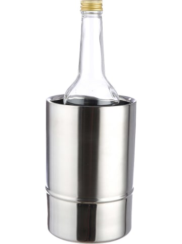 GILDE Flaschenkühler in Silber - (H)18 cm
