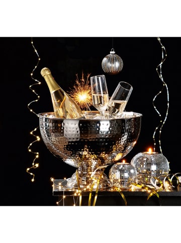 GILDE Champagneschaal zilverkleurig - (H)25 cm