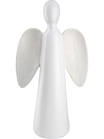 GILDE Figurka dekoracyjna "Barbara" w kolorze białym - 13 x 24 x 7 cm