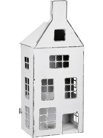 GILDE Lampion "Preso" w kolorze białym - 13 x 33 x9 cm