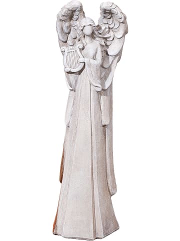 GILDE Decofiguur "Orgelspel" grijs - (H)70 cm