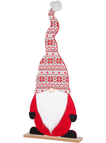 GILDE Dekoracja "Willy" w kolorze czerwono-białym - 30 x 67 x 6 cm