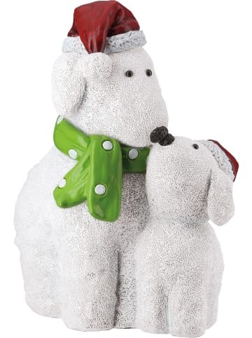 GILDE Figurka dekoracyjna "Marley" w kolorze białym - 16,5 x 21,5 x 12 cm