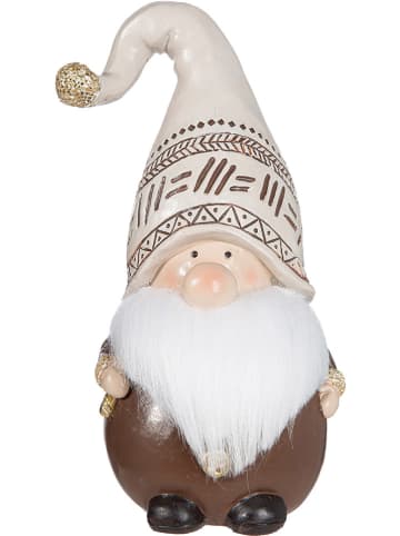 GILDE Figurka dekoracyjna "Bobby" w kolorze kremowo-brązowym - 11 x 20 x 9 cm