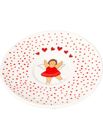 GILDE 4-częściowy zestaw "Betty" w kolorze biało-czerwonym do espresso