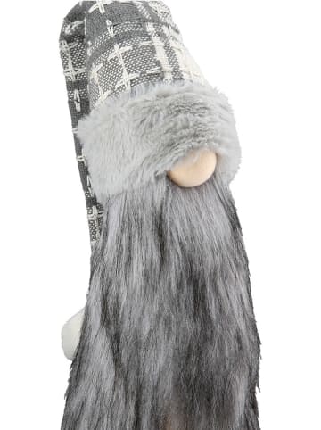 GILDE LED-Dekofigur "Onni" in Grau - (B)18 x (H)47 cm