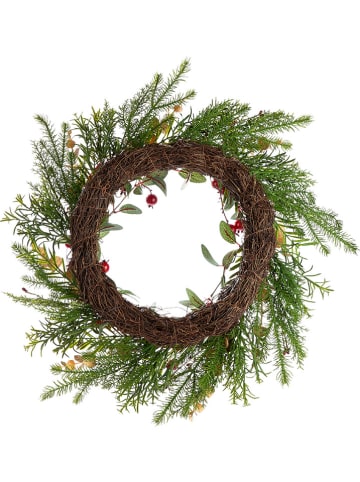 GILDE Krans groen/rood - Ø 55 cm