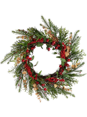 GILDE Kranz in Grün/ Rot - Ø 55 cm