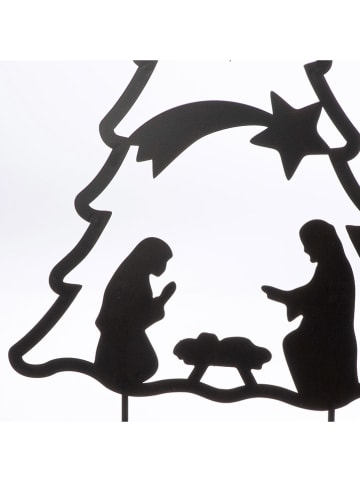 GILDE Dekoracja ogrodowa w kolorze ciemnobrązowym - 51 x 102 x 1 cm