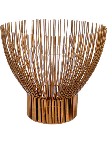 GILDE Windlicht "Nosta" in Gold - (H)20,5 cm