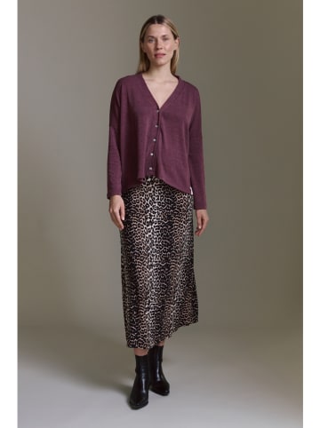 Cotton Candy Cardigan in Aubergine