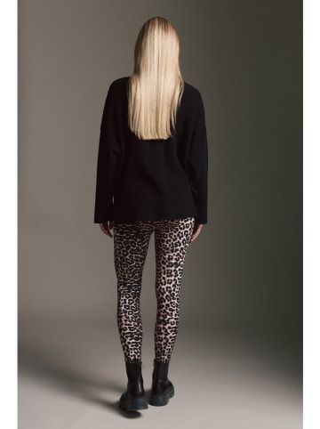 Cotton Candy Leggings in Hellbraun/ Schwarz