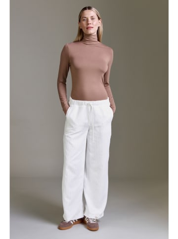 Cotton Candy Spodnie sztruksowe w kolorze białym