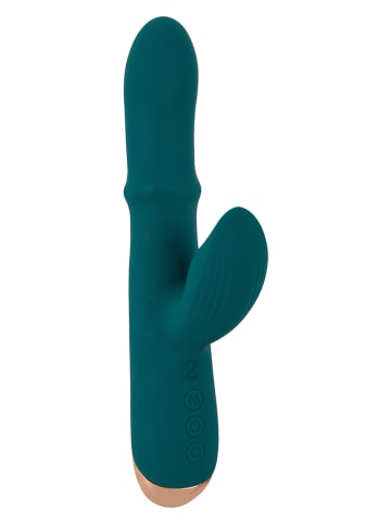 Orion Wibrator "Thumping Rabbit" w kolorze ciemnozielonym - dł. 22,7 cm