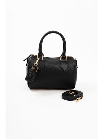 Lia Biassoni Leder-Henkeltasche in Schwarz - (B)22 x (H)17 x (T)13 cm